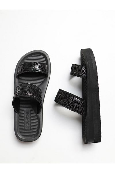 HANOX Gloria Printed Eva Sole Wedge Heel Women's Beach Slippers (4.3) cm