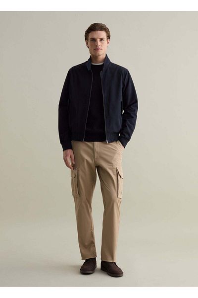 Ovs Full-Zip Bomber Jacket With High Neck