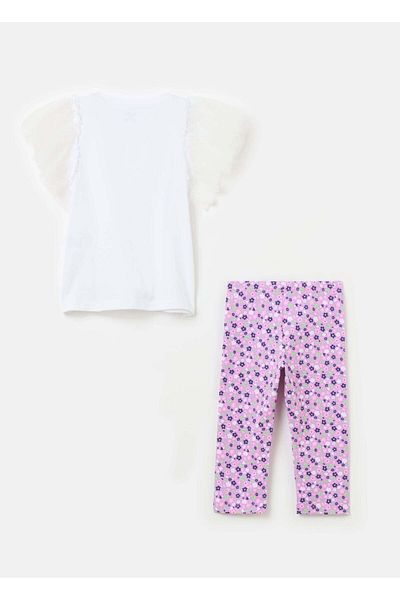 Ovs Jogging Set With Tulle Application