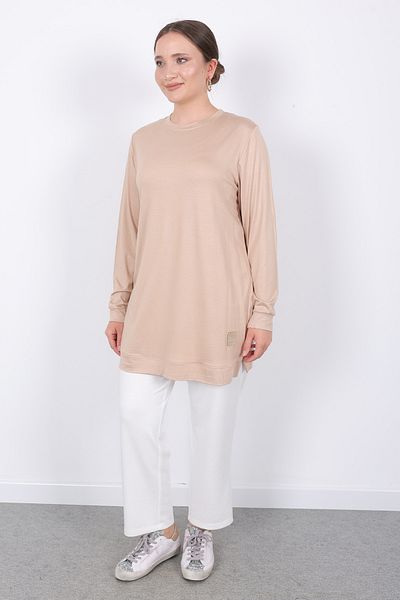 Linvey Gift Summer Daily Thin Combed Cotton Fabric Women's Tunic
