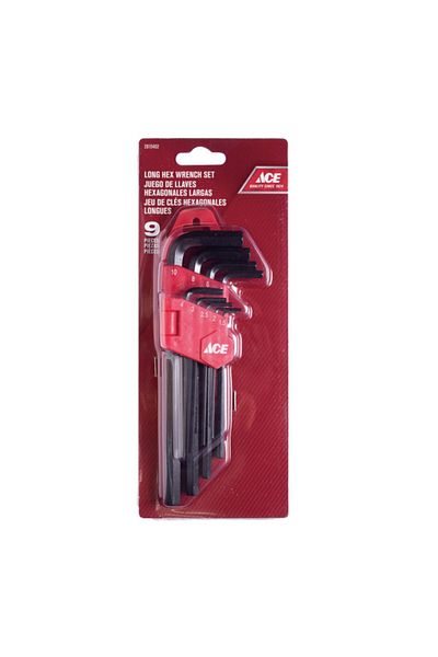 ACE 9-Piece Long Hex Wrench Set