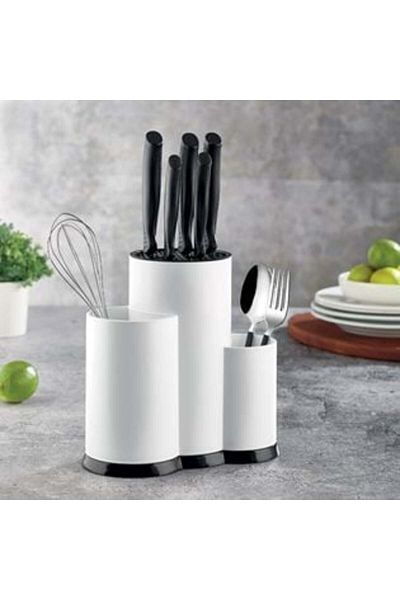 OEM Support for Knives & Kitchen Utensils White Plastic 23 x 12 x 22 cm