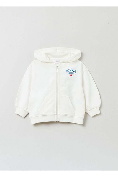 Ovs Housebrand Full-Zip Sweatshirt With Minnie And Mickey Mouse Hood