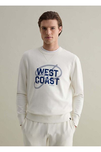 Ovs Sweatshirt With Round Neck And Print