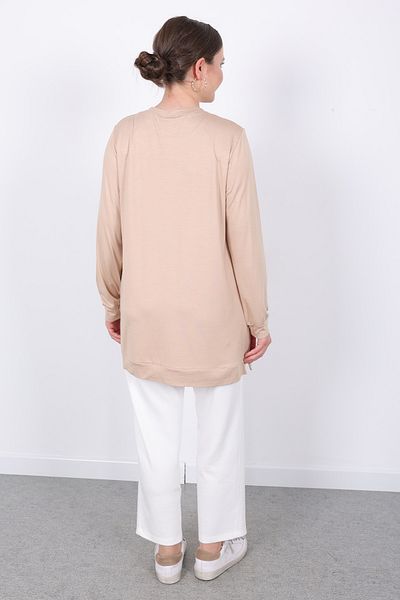 Linvey Gift Summer Daily Thin Combed Cotton Fabric Women's Tunic