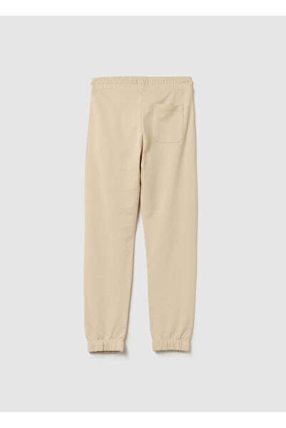 Ovs Joggers With Drawstring And ''Step Aside'' Print