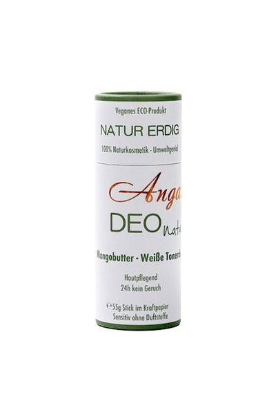Angati Deodorant, Angati, Deo Natur Earth, 100% vegan and , fragrance-free, 55g