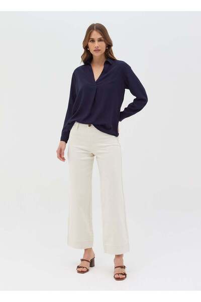 Ovs Viscose Blouse With V Neck