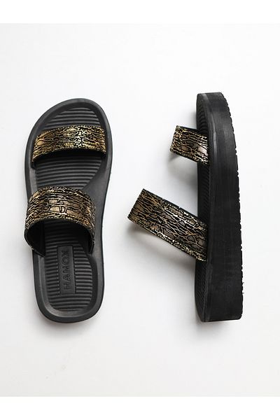 HANOX Gloria Printed Eva Sole Wedge Heel Women's Beach Slippers (4.3) cm