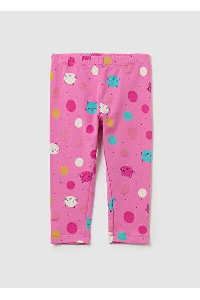 Ovs Printed Stretch Cotton Leggings