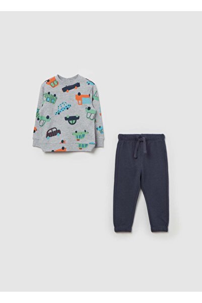 Ovs French Terry Jogging Set With Print