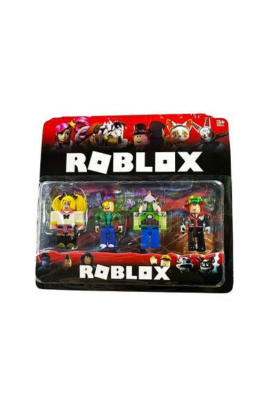 MOAWAVE Set of 4 Roblox-type figures with Multicolor MOAWAVE™ accessories