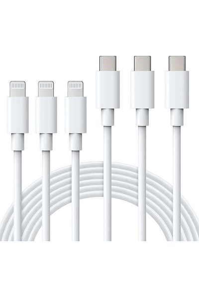 bgm USB C to Lightning Cable MFi Certified 3Pack 6FT Fast iPhone 13 Charger Cable