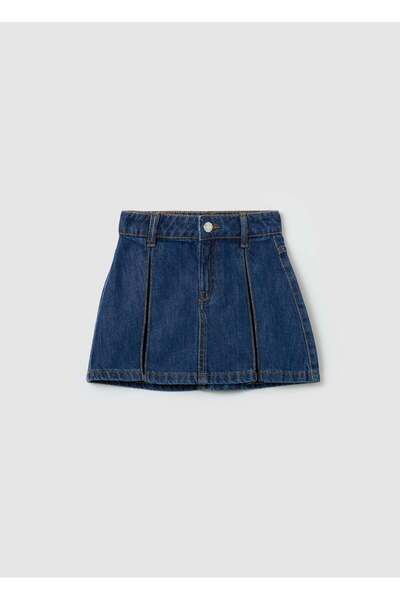 Ovs Denim Miniskirt With Darts