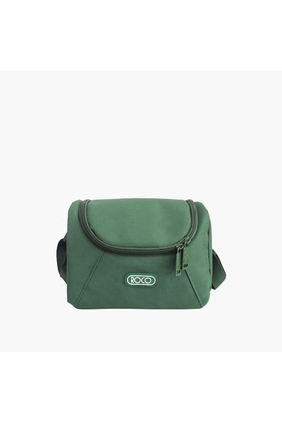 Roco Solid Lunch Bag with Adjustable Strap and Zip Closure