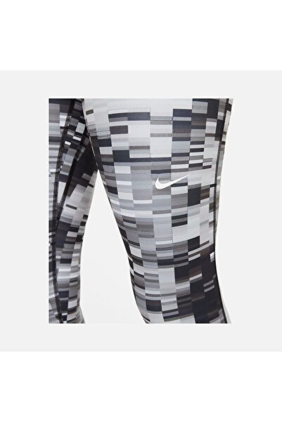 Nike Pro Dri-Fit Mid-Rise 7/8 Allover Printed Training Kadın Tayt dx0049-010