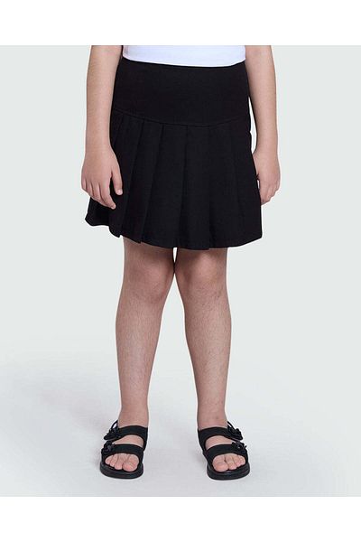 Ovs Caviar Black Pleated Skirt For Girls