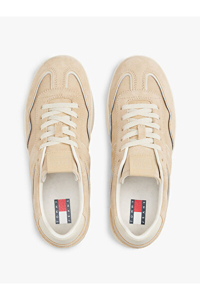 Tommy Hilfiger Kadın Bej Crop Üst