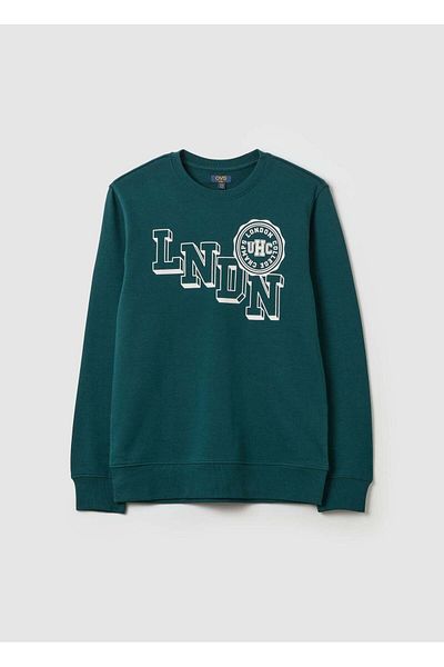 Ovs French Terry Sweatshirt With Lettering Print