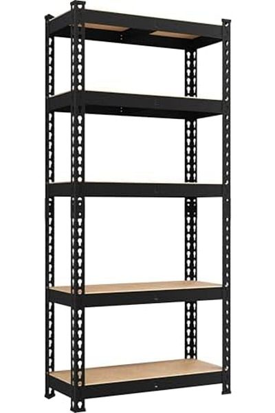 Generic 5 Tier Garage Shelving Heavy Duty Garage Shelves Adjustable Metal Shelving Unit Utility Rack Industr