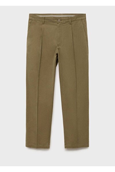 MANGO Man Pensli pamuklu pantolon