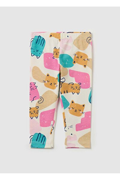 Ovs بنطال ضيق من القطن المرن المطبوع