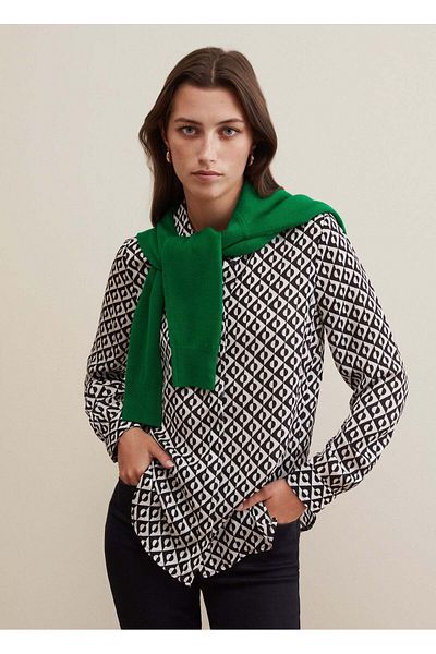 Ovs Blouse With Optical Print