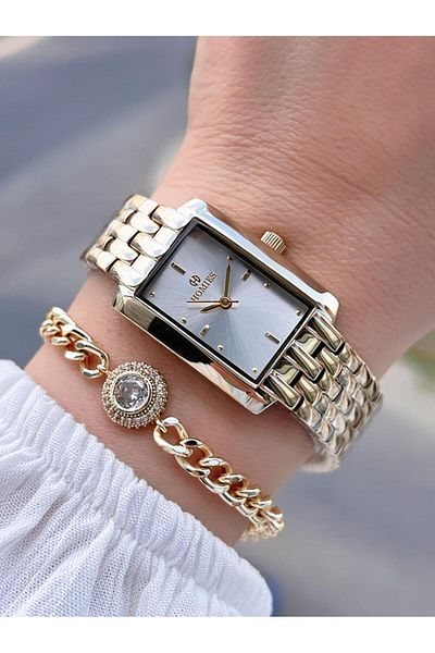 Homies Steel Cord 2 Years Warranty 30 Mt Water Resistant Women Wrist Watch+Bracelet Hm.B25531S2