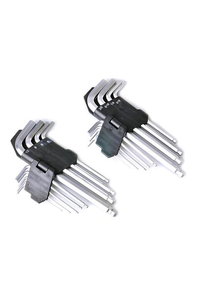 Onsite 18-Piece CRV Metric and SAE Durable and Sturdy Hex Key Set