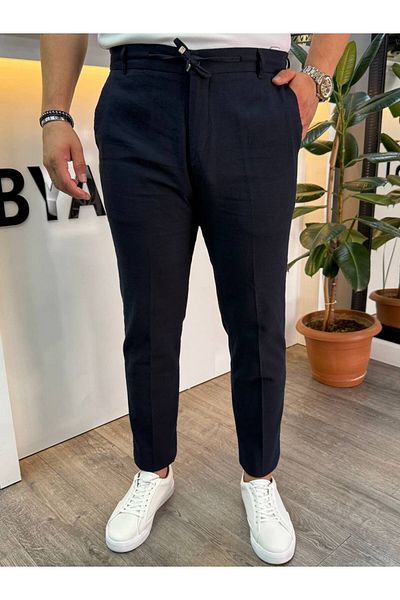 BYATA MENS STYLE Men's Linen Trousers