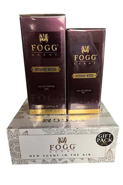 FOGG مجموعة هدايا عطر خشبي برائحة قوية (100 مل + 50 مل)