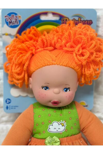 Dollz'n More Gökkuşağı Bebekleri Lahana Saçlı Dolgu Bebek 35 Cm (YENİ SEZON) ...