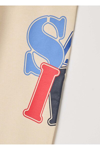 Ovs Fleece Joggers With Drawstring And Print