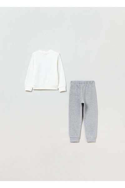 Ovs Housebrand Jogging Set With Printed Top And Joggers