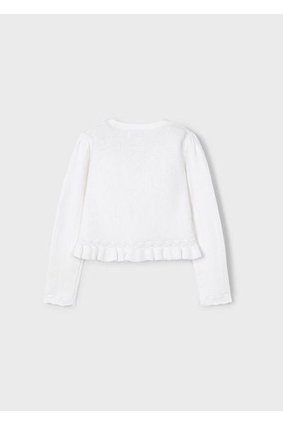 MAYORAL Girl's Knitted Detailed Cardigan 3374