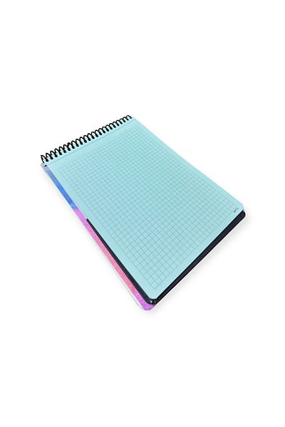 Polin Pastel Block A4 Notepad, 100 Sheets Checkered, Colorful Design