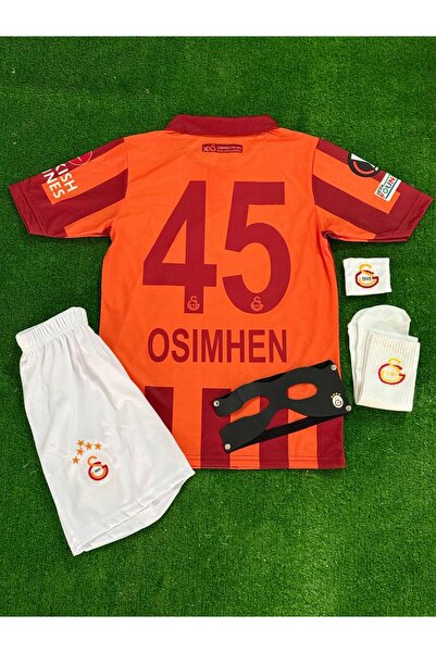 Alaturka Mix GALATASARAY 100.YIL İMZALİI İ*O*S*İ*M*H*E*N* 45* ÇOÇUK TARAFTAR FORMASI 5 Lİ SET