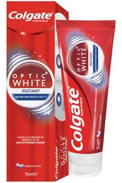 Colgate Optic White Instant Whitening Toothpaste, 75ml