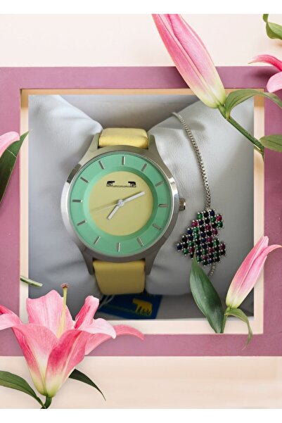 OEM Γυναικείο Ρολόι, Ασημί Κάσα, Αναλογική Οθόνη, Μηχανισμός Quartz, Κίτρινο ...