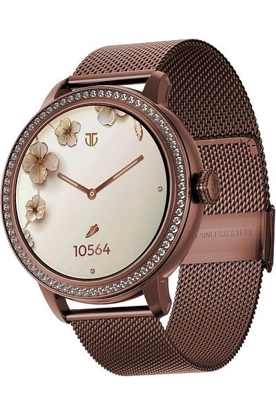 Titan VALERIE WOMEN'S SMART WATCH 1.2" AMOLED ROUND SS CASE MESH + SILICONE STRAP WOMEN'S HEALTH SUI