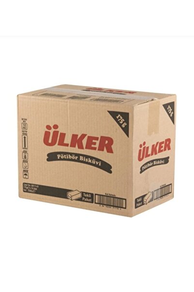Ülker Pötibör Sade Bisküvi 175g x 16’lı – Tatlı ve Pasta Tabanı İçin Klasik Lezzet 2800g