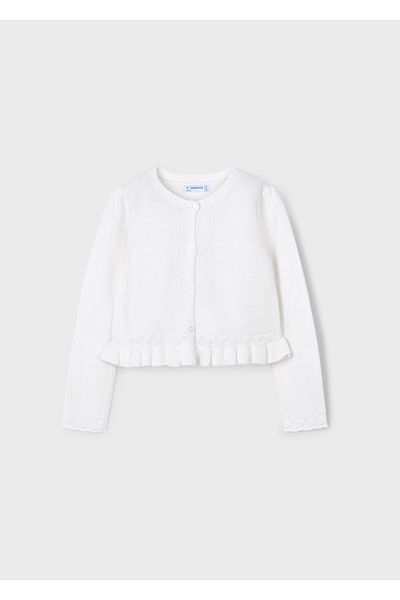 MAYORAL Girl's Knitted Detailed Cardigan 3374