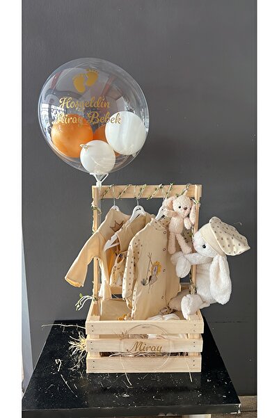 GözdeParti Yeni Doğan Erkek Bebek Sandık İçi 10 Parça Set: Hastane Çıkış Seti...