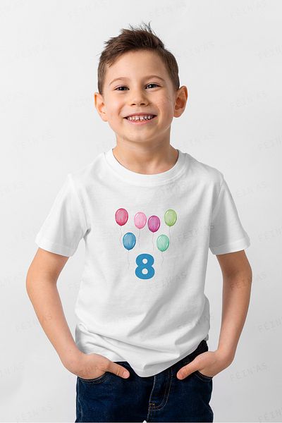 feinas Παιδικό Tshirt - Γενέθλια 8 ετών