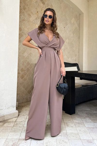UniqueStore.ro Graciana Beige Jumpsuit
