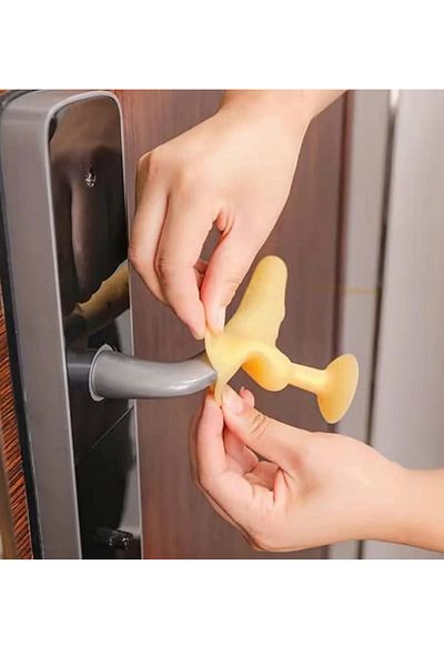 İnfeta Silicone Window Door Handle Protector Stopper Wall Anti-Collision Apparatus