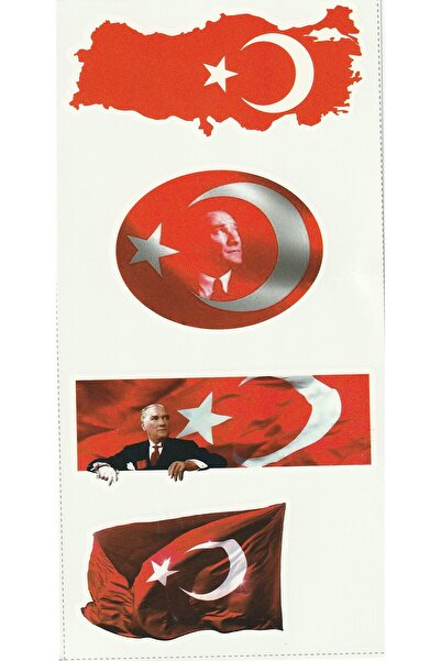 Trendonline Türk Bayrağı Geçici Vücut Dövmesi