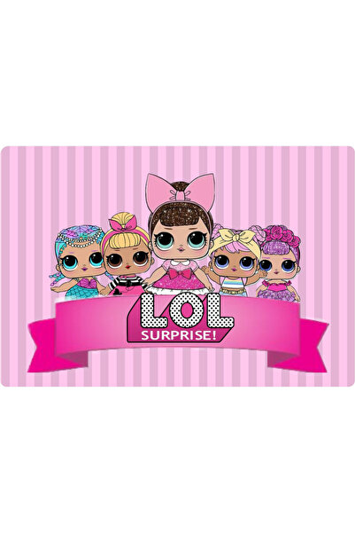 BatıDoğu Lol Bebek Dikdörtgen Pasta Yenilebilir Resim Baskı 28*19 cm