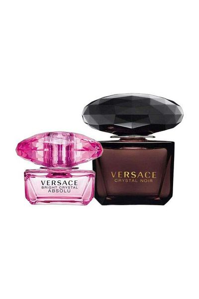 Versace Day to Night Crystal Noir and Bright Crystal EDP Combo for Women 90ml *2