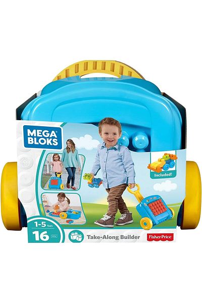 MEGA Bloks Take Along Builder - 12 Months & Above - Multi Color